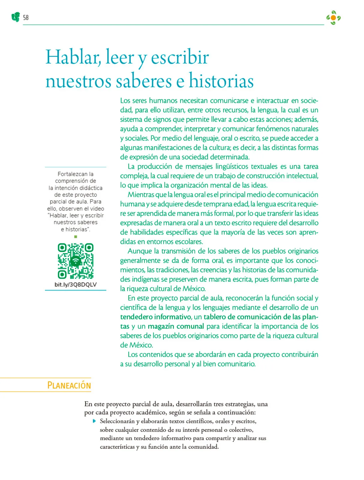 Página 59 de Colección Sk´asolil. Nuestro libro de Proyectos. Tomo III. Libro de Educación Telesecundaria Grado 2° Ciclo Escolar 2025 - 2026
