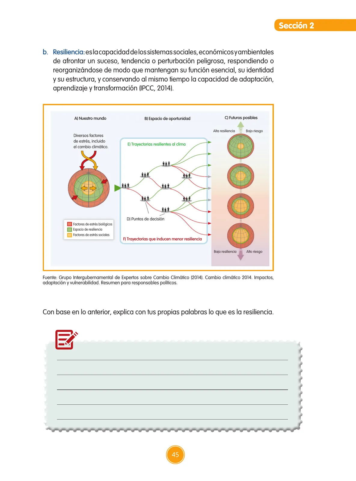Miniatura página 46 de Guía de educación ambiental para el desarrollo sostenible : cambio climático · 2016