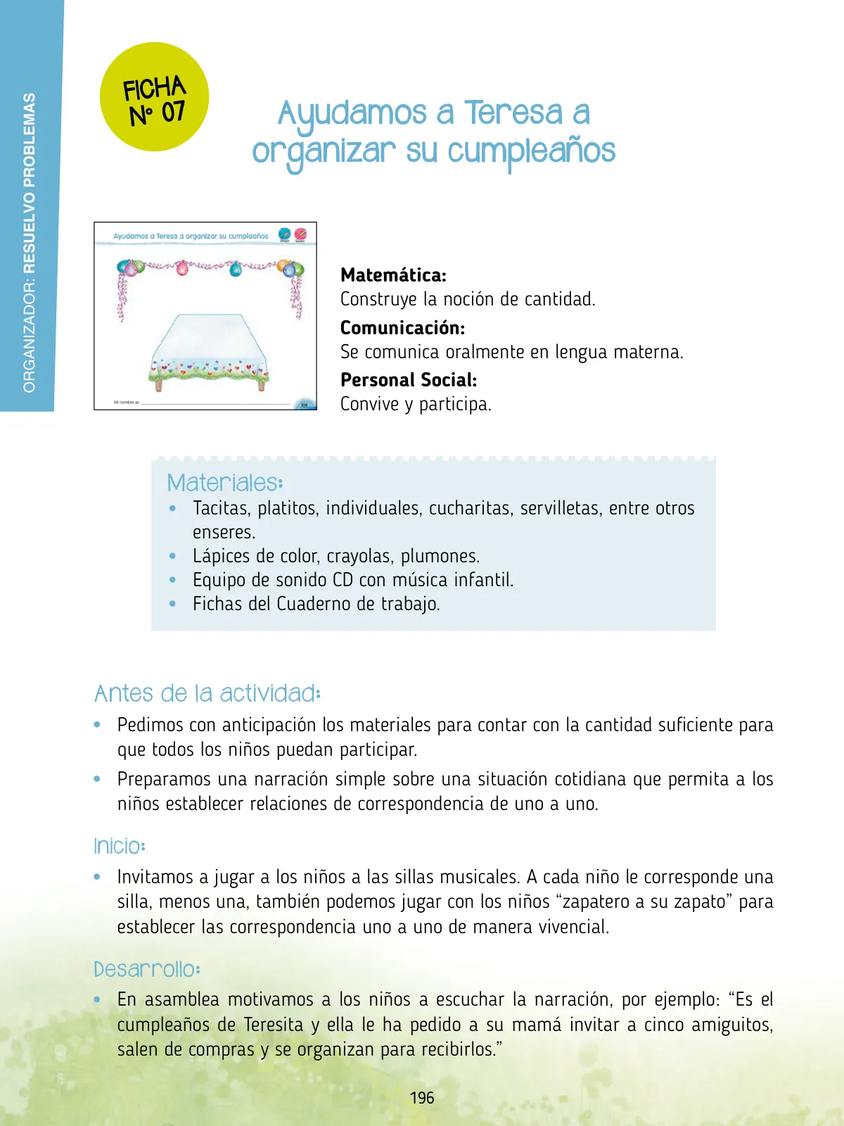 Página 198 de Agenda pedagógica 2017-2018 para docentes de II Ciclo de Instituciones de nivel de Educación Inicial · 2017