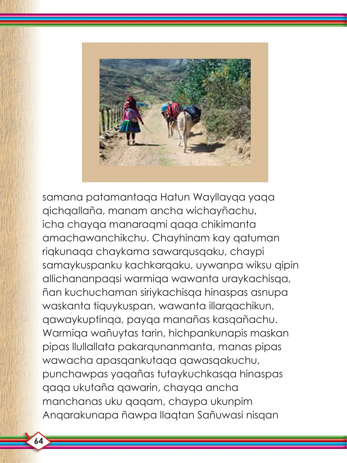 Página 66 de Willakuykuna maytu - Chanka Literatura 1 - 1° Secundaria - Quechua chanka · 2023