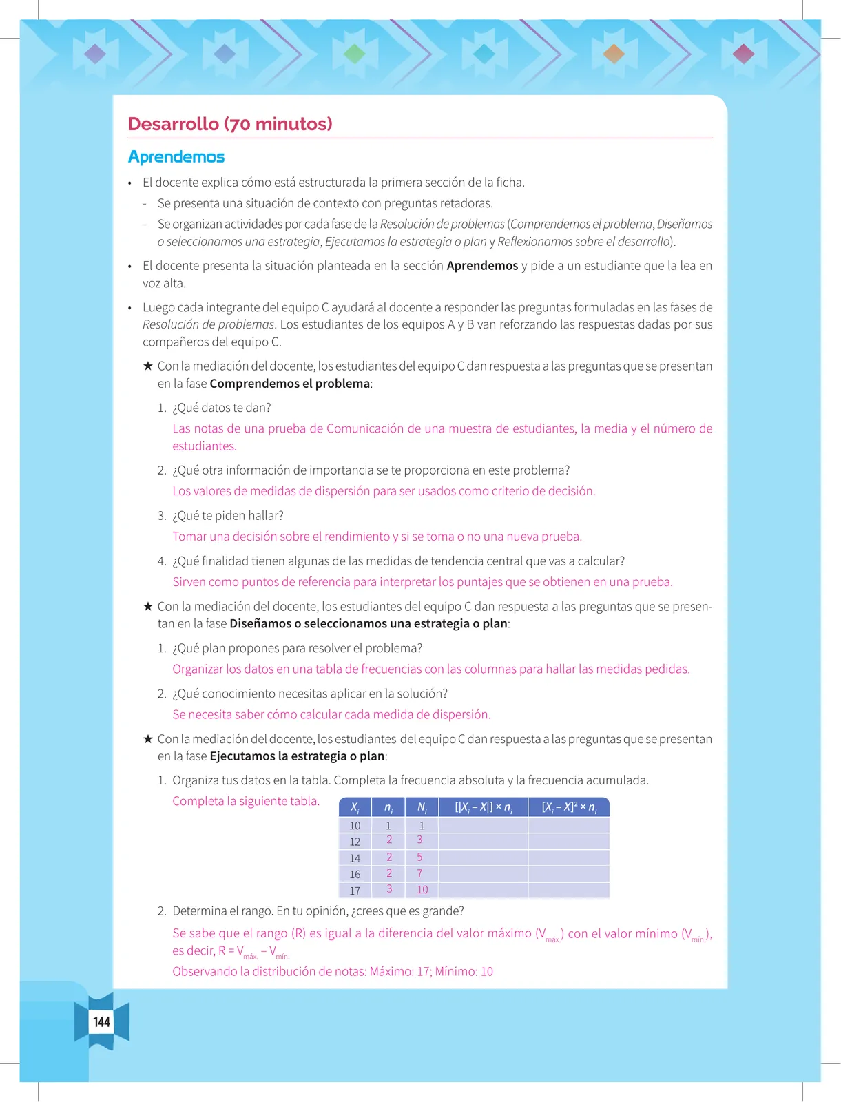 Miniatura página 146 de Resolvamos problemas 5 : manual para el docente 2018 · 2018