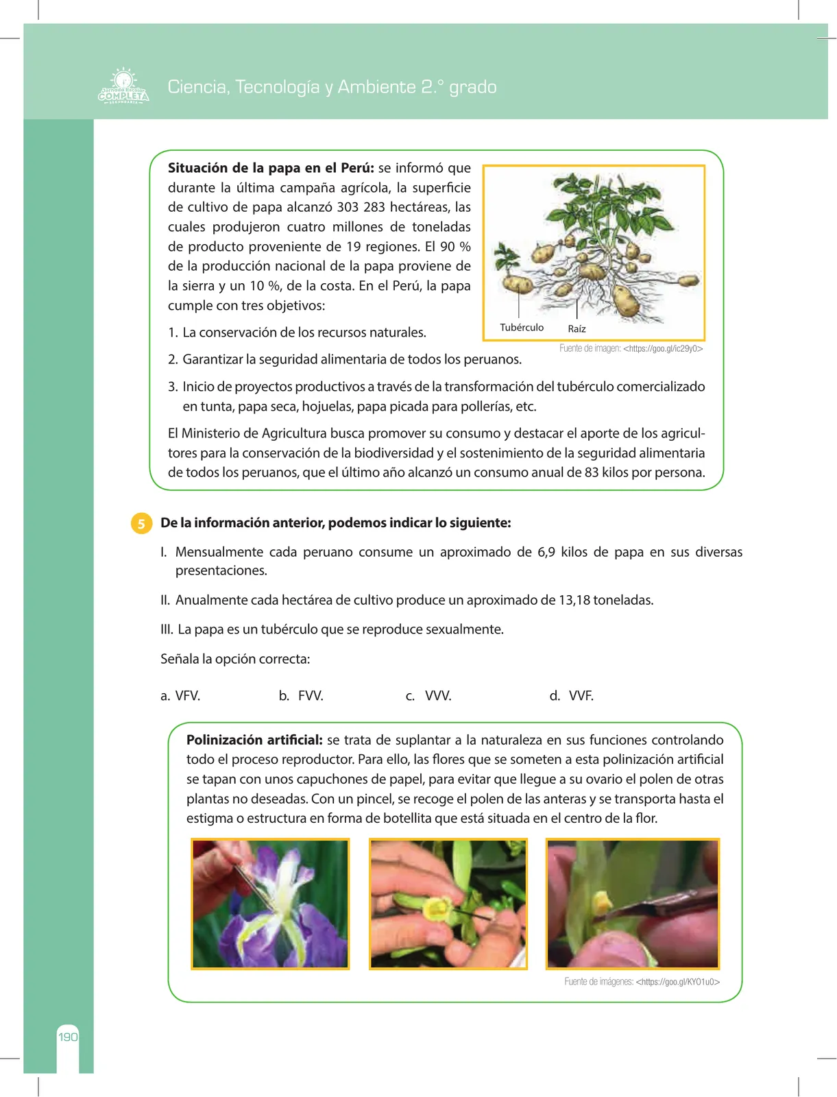 Miniatura página 190 de Ciencia, Tecnología y Ambiente 2 : cuaderno de reforzamiento pedagógico - JEC · 2016