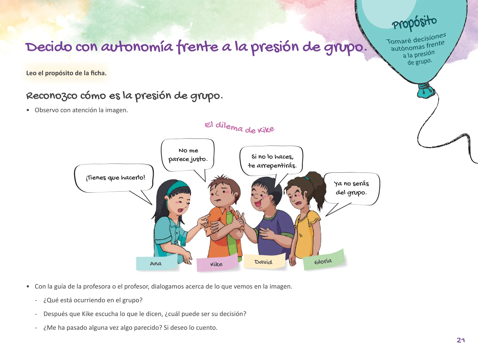 Miniatura página 23 de Cuadernillo de Tutoría Sexto Grado Educación Primaria 2019 · 2019