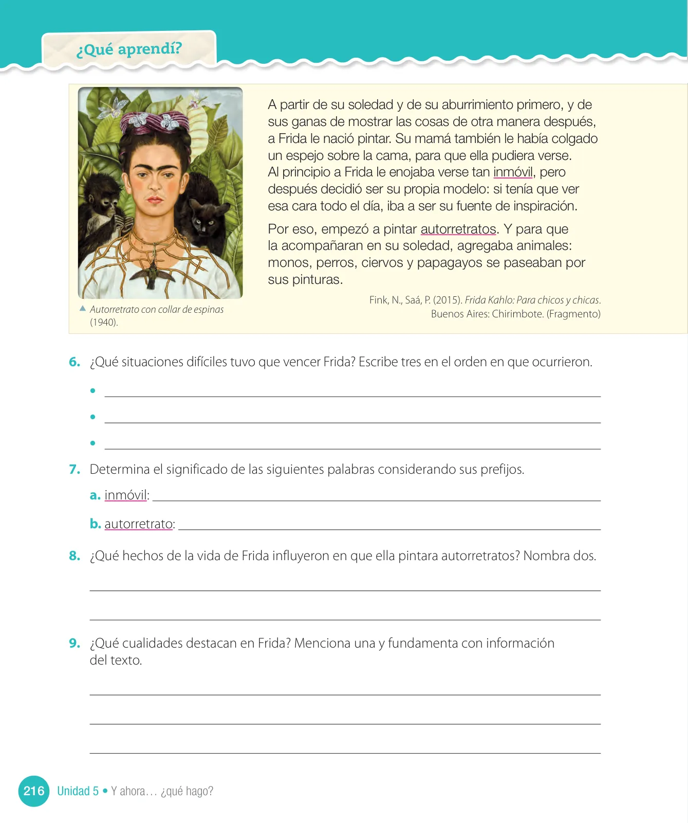 Página 218 de Lenguaje y Comunicación – Cuarto Básico | Texto del Estudiante MINEDUC – Descargar PDF · 2024
