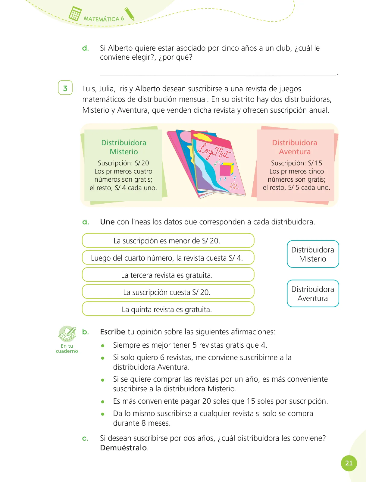 Miniatura página 23 de Cuadernillo de Matemática 6, sexto grado de Primaria ﻿ · 2023