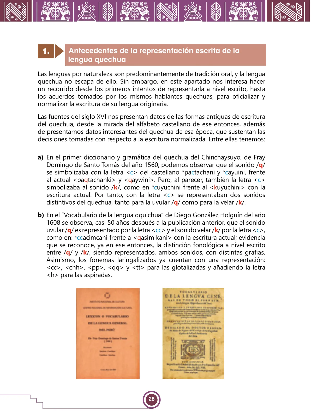 Página 30 de Urin Qichwa Qillqay Yachana Mayt'u = Manual de escritura quechua sureño · 2021