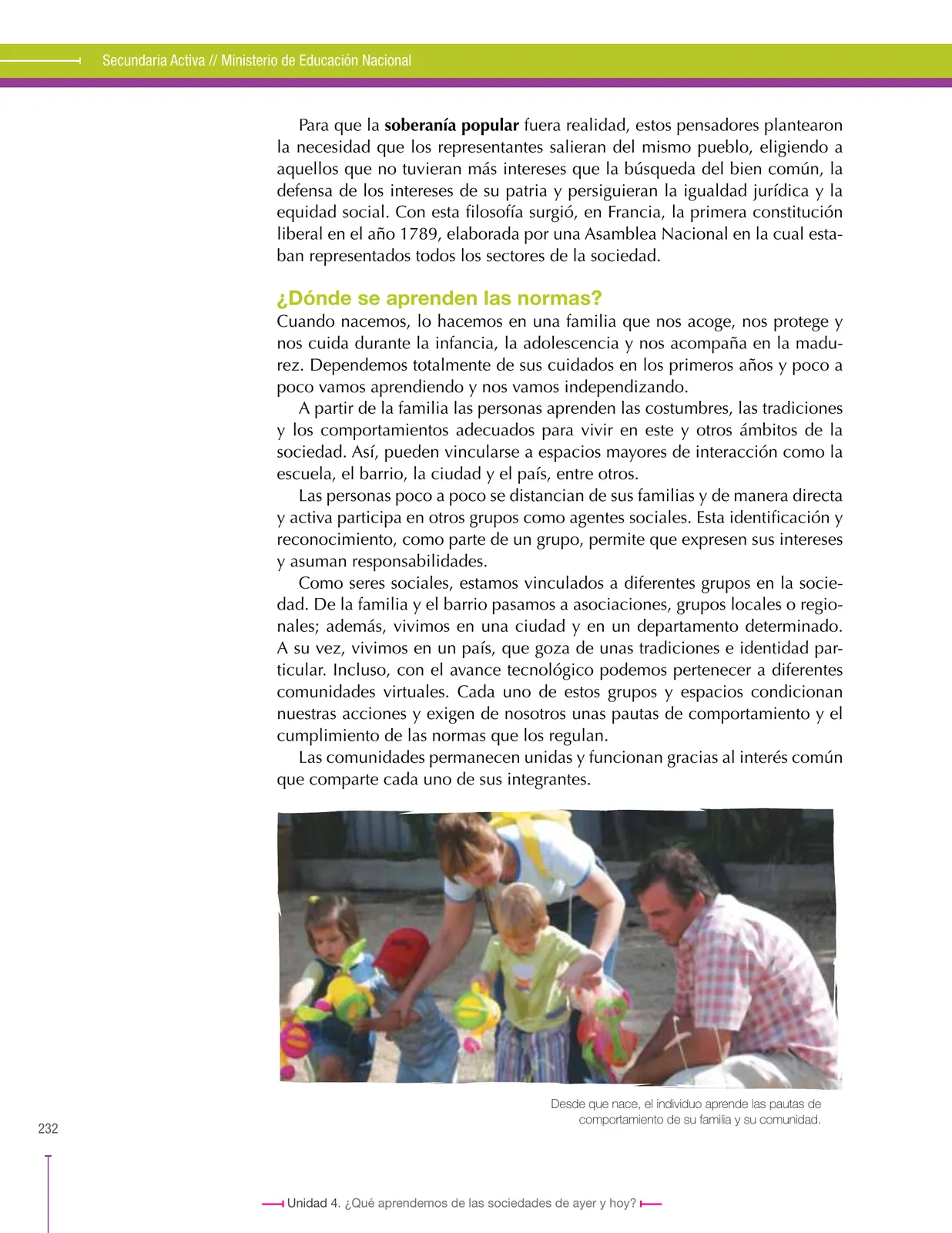 Página 232 de Ciencias Sociales 6° · Secundaria Activa