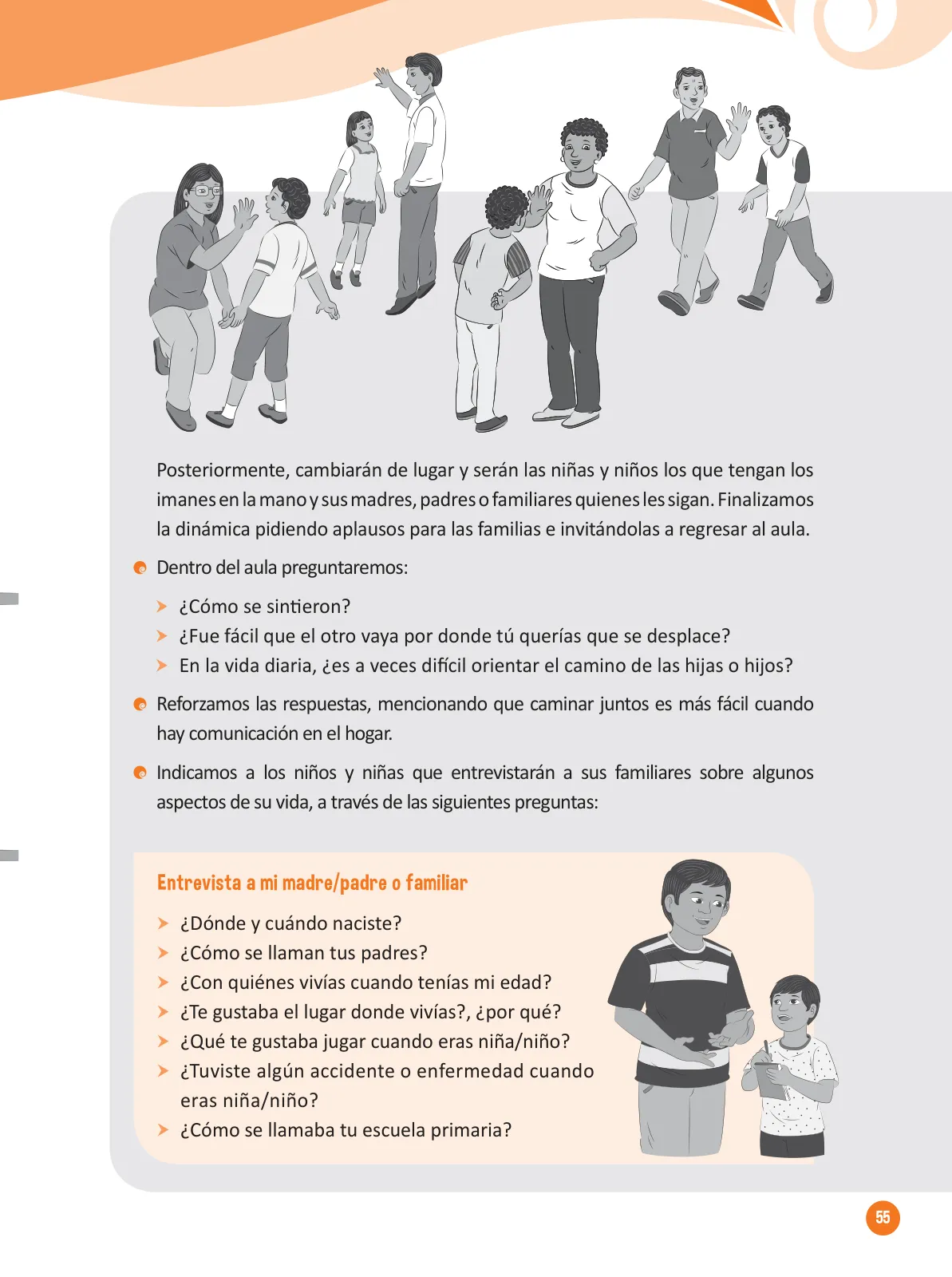 Miniatura página 57 de Guía para el trabajo docente con las familias del ciclo IV de Primaria · 2016