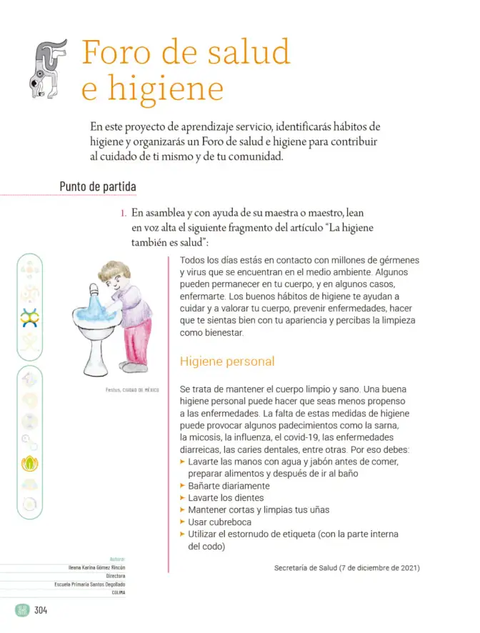 Página 307 de Proyectos Comunitarios. Libro de Educación Primaria Grado 5° Ciclo Escolar 2025 - 2026