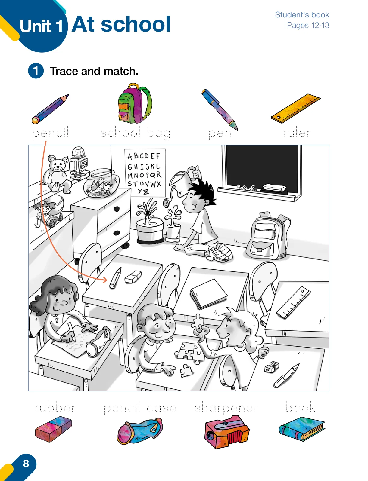 Miniatura página 10 de Inglés – Primero Básico | Student’s Book MINEDUC – Descargar PDF · 2024