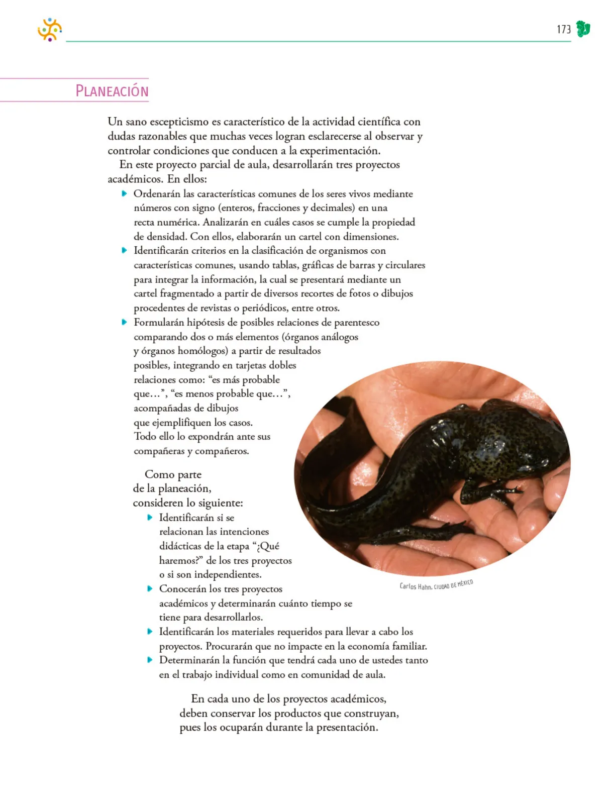 Página 174 de Colección Ximhai. Nuestro libro de Proyectos. Tomo I. Libro de Educación Telesecundaria Grado 1° Ciclo Escolar 2025 - 2026