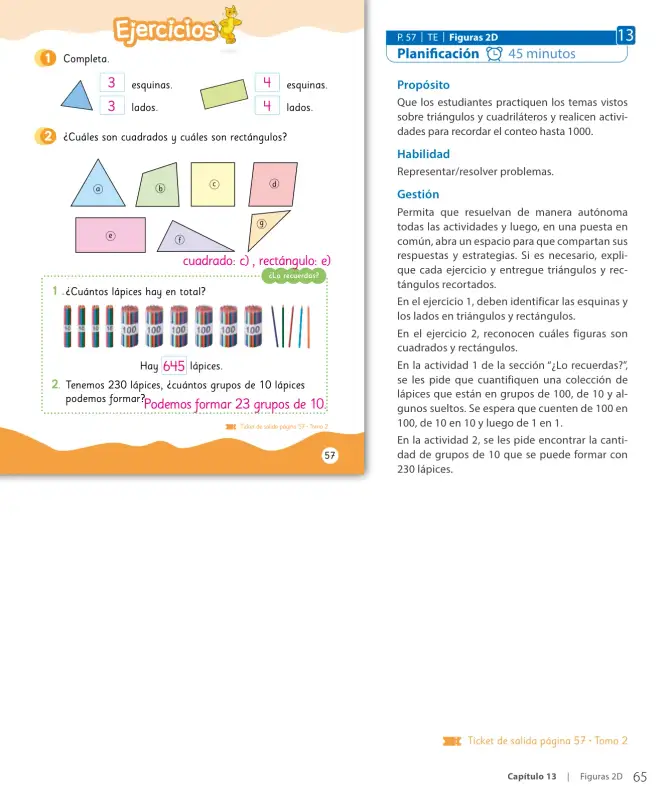 Página 67 de Sumo Primero – Segundo Básico | Texto del Estudiante MINEDUC – Descargar PDF · 2024
