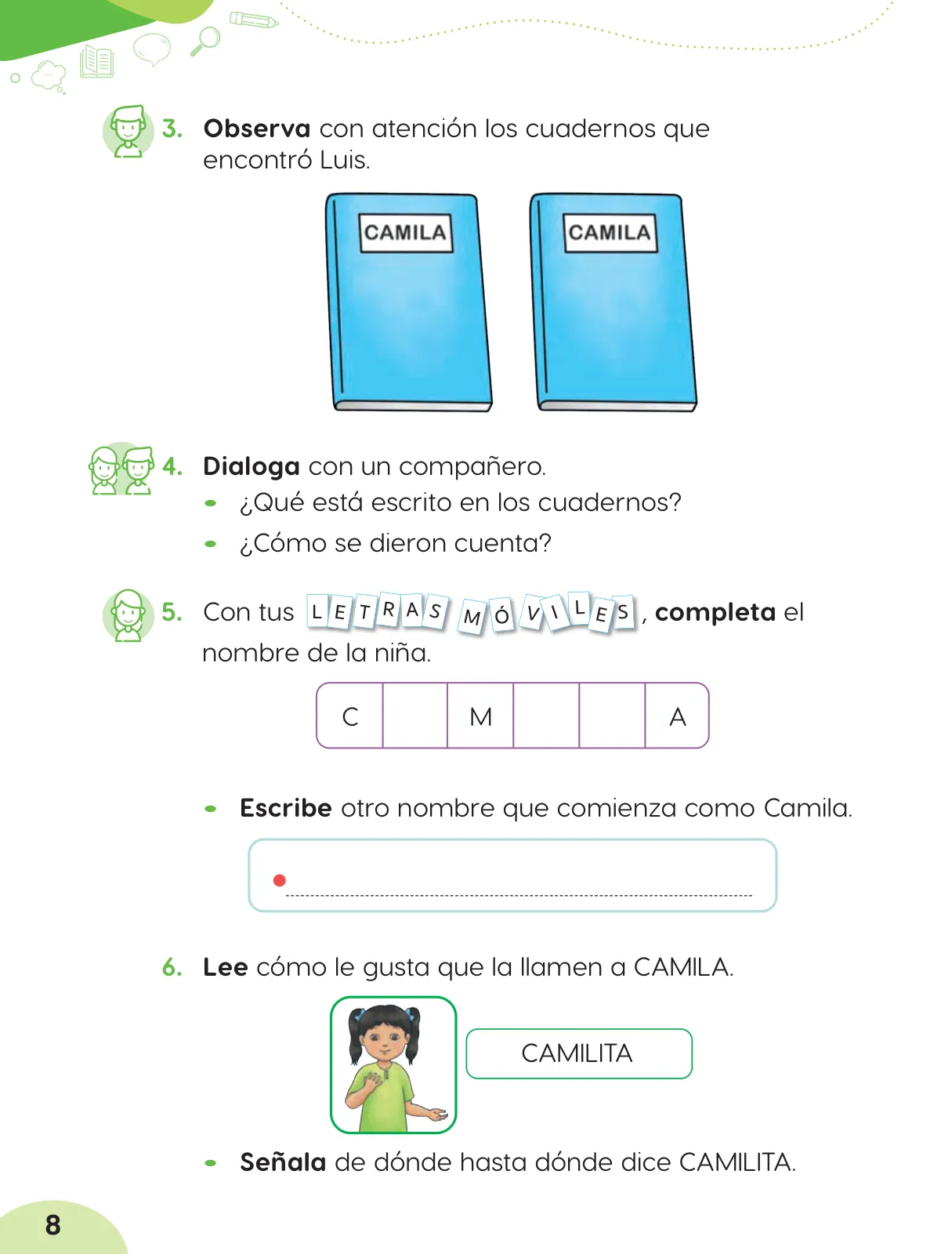 Página 10 de Cuadernillo de Comunicación 2, segundo grado de Primaria · 2023