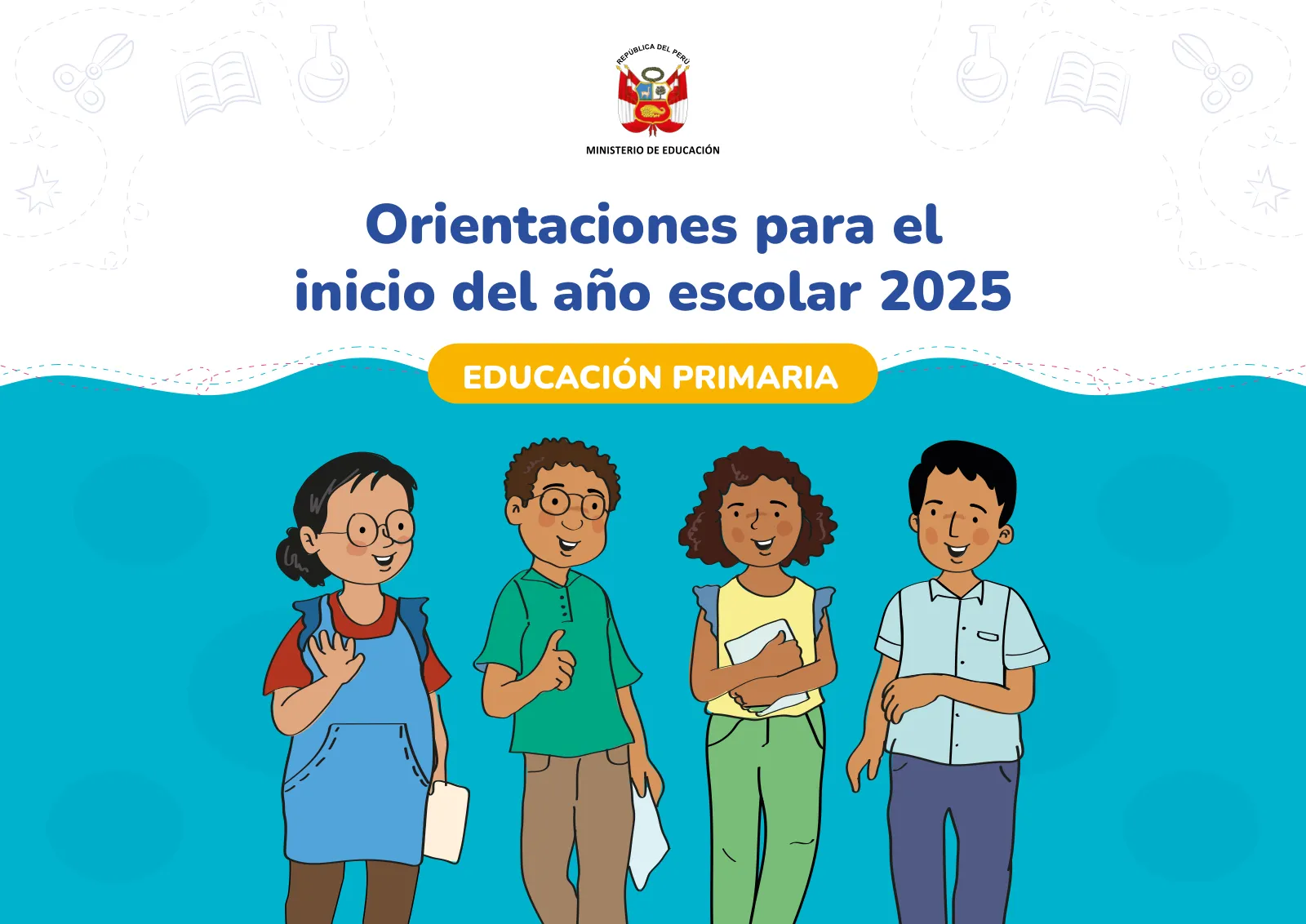 Miniatura página 1 de Orientaciones para el inicio del año escolar 2025 : educación primaria · 2025