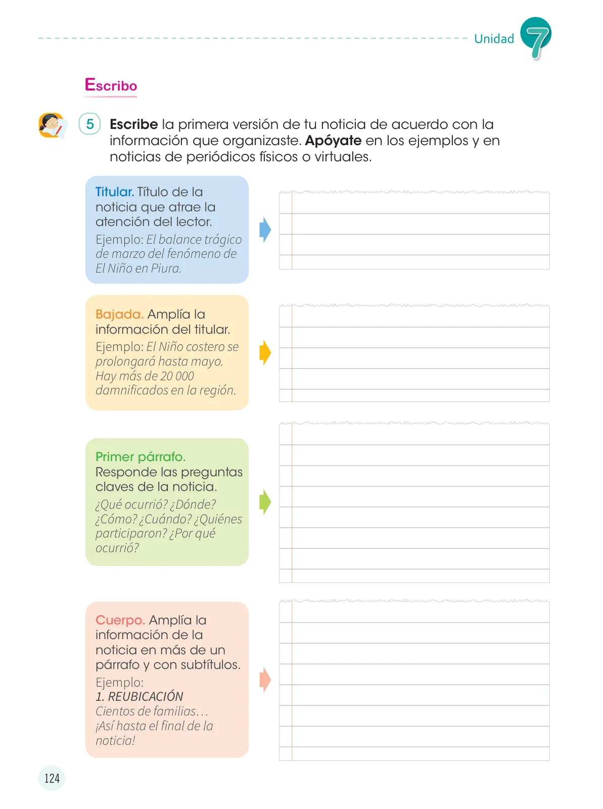Miniatura página 126 de Comunicación 4 : cuaderno de trabajo para cuarto grado de Educación Primaria 2019 · 2019