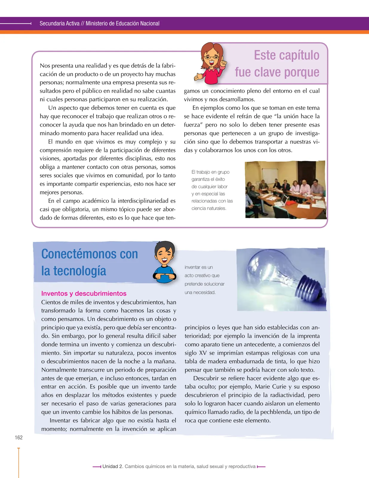 Miniatura página 162 de Ciencias Naturales 8° · Secundaria Activa