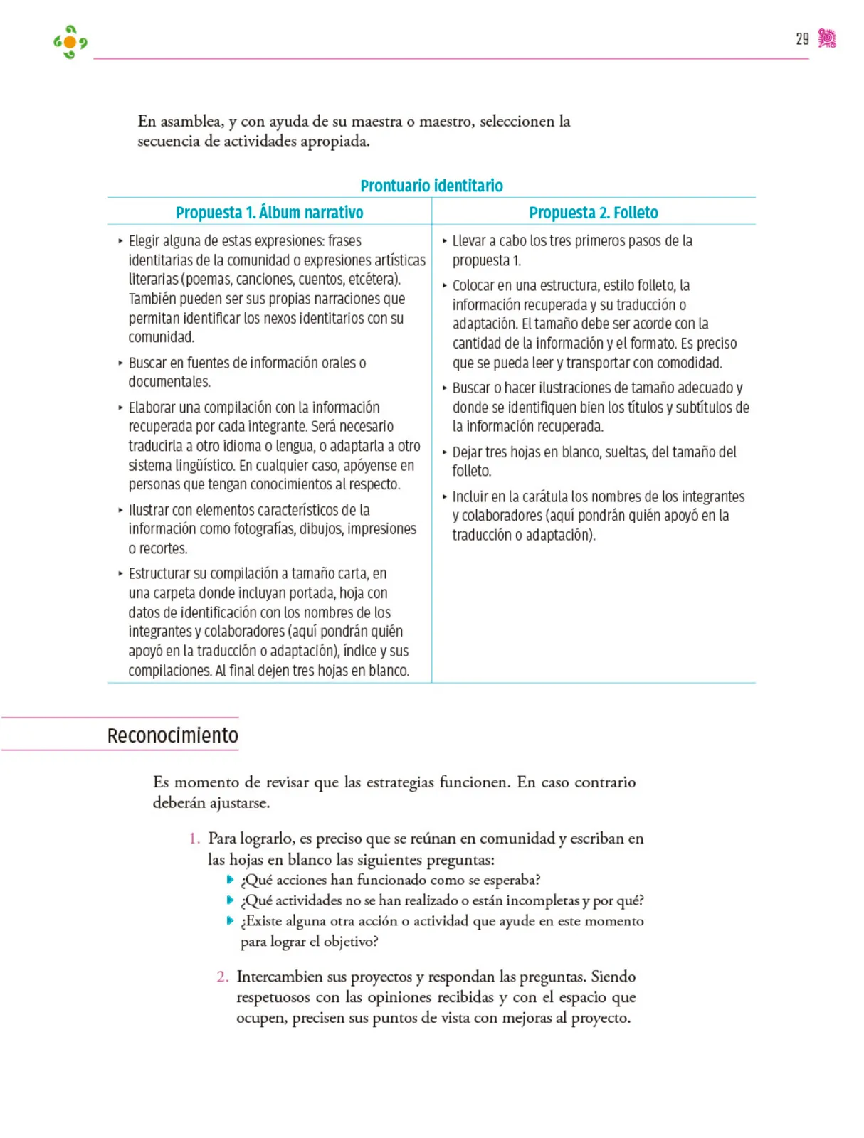 Página 30 de Colección Ximhai. Nuestro libro de proyectos.   Libro de Educación Secundaria Grado 1°  Ciclo Escolar 2025 - 2026