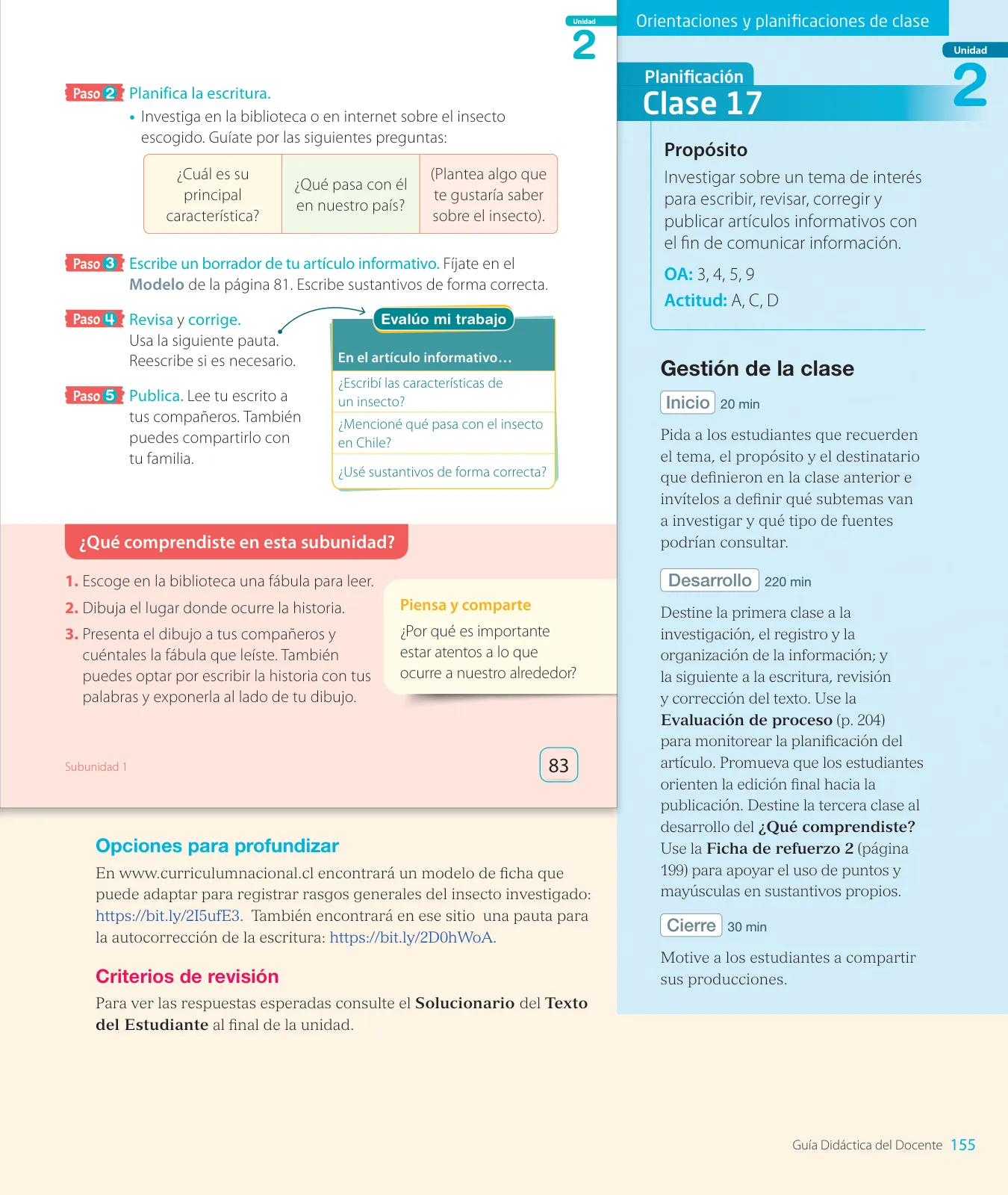 Página 157 de Lenguaje y Comunicación – Segundo Básico – Texto del Estudiante MINEDUC – Descargar PDF · 2024