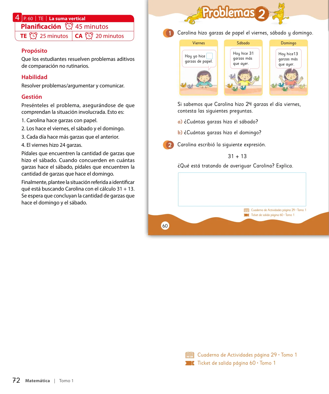 Página 74 de Sumo Primero – Segundo Básico | Texto del Estudiante MINEDUC – Descargar PDF · 2024