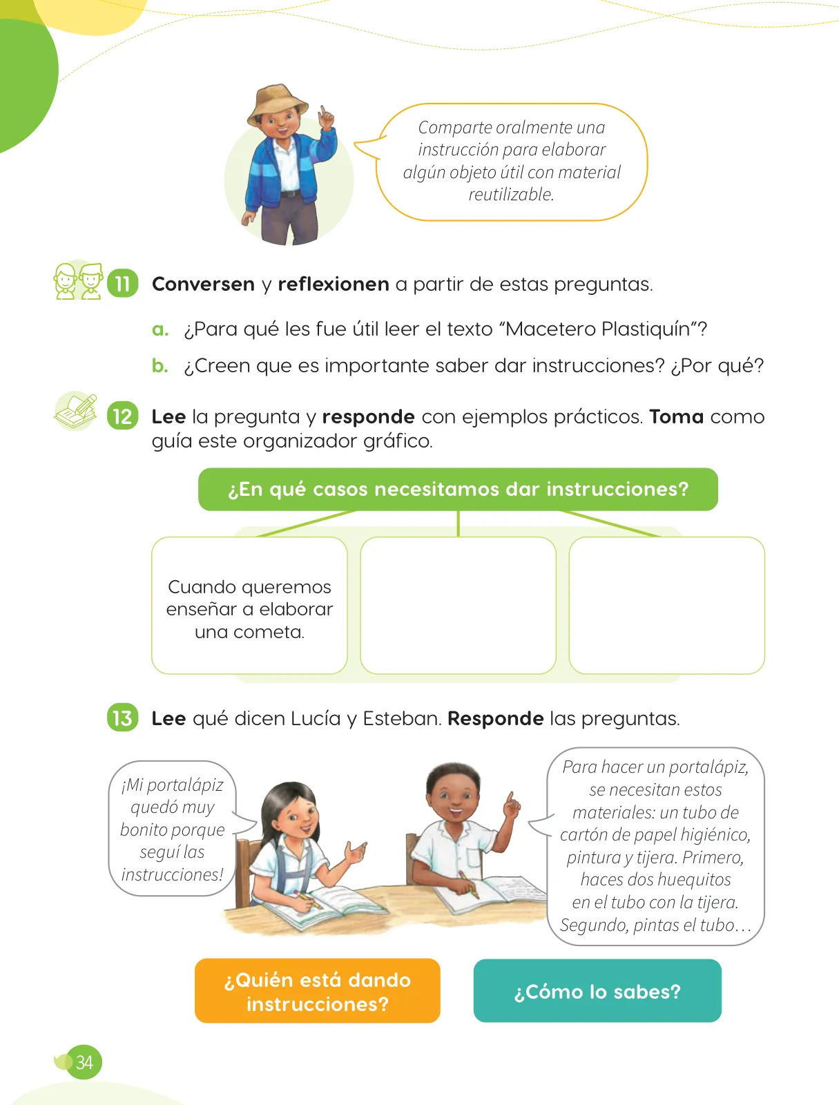 Página 36 de Cuadernillo de Comunicación 3, tercer grado de Primaria · 2023