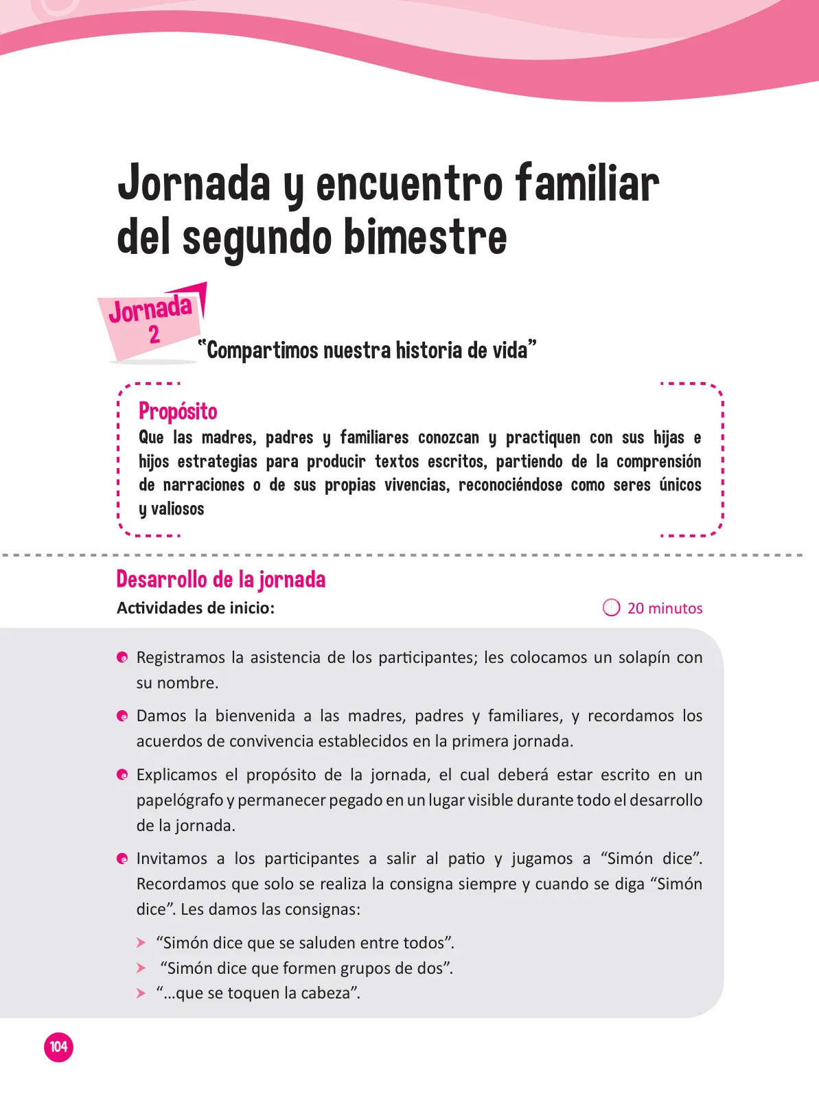 Miniatura página 106 de Guía para el trabajo docente con las familias del ciclo III de Primaria · 2016