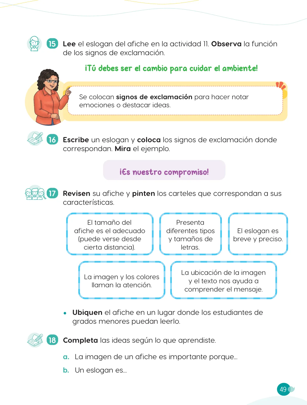 Página 51 de Cuadernillo de Comunicación 3, tercer grado de Primaria · 2023