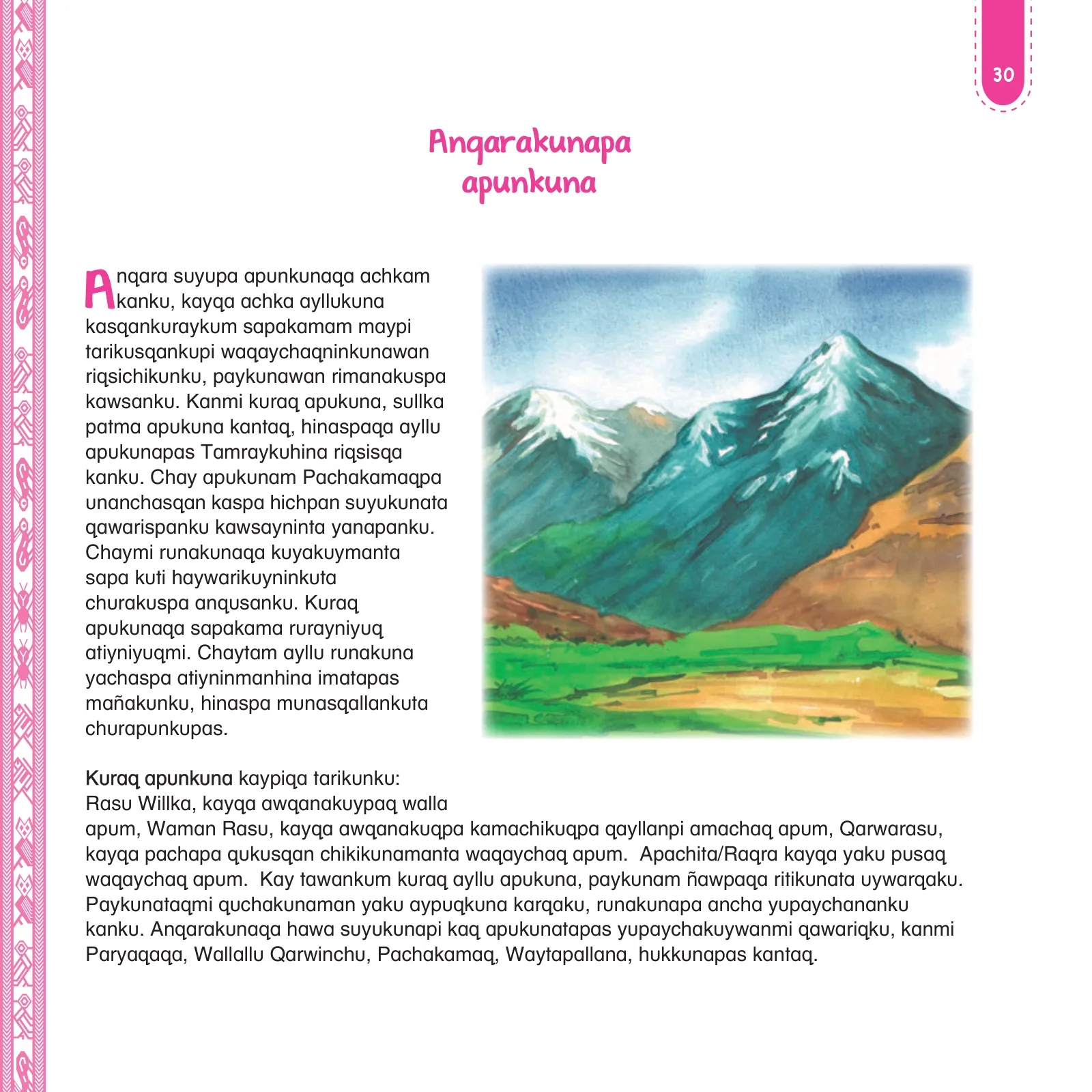 Miniatura página 32 de Anqarakunapa kawsakuyninmanta. Literatura 2 - 4° Primaria - Quechua chanka · 2023