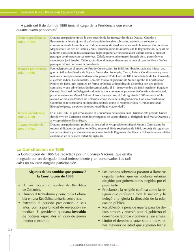 Página 234 de Ciencias Sociales 8° · Secundaria Activa