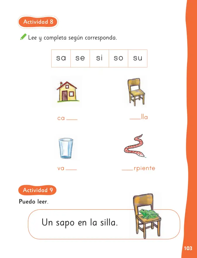 Página 106 de Lenguaje y Comunicación – Primero Básico | Texto del Estudiante MINEDUC – Descargar PDF · 2024