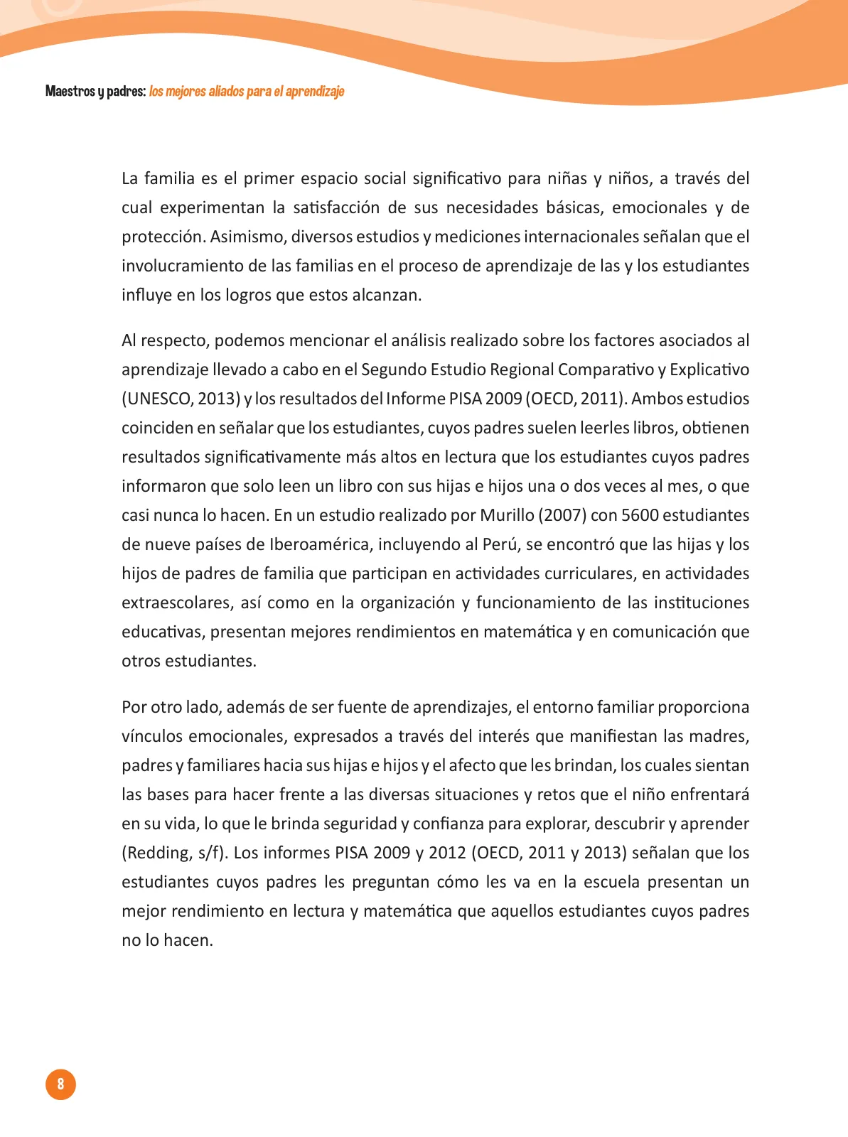 Página 10 de Guía para el trabajo docente con las familias del ciclo IV de Primaria · 2016