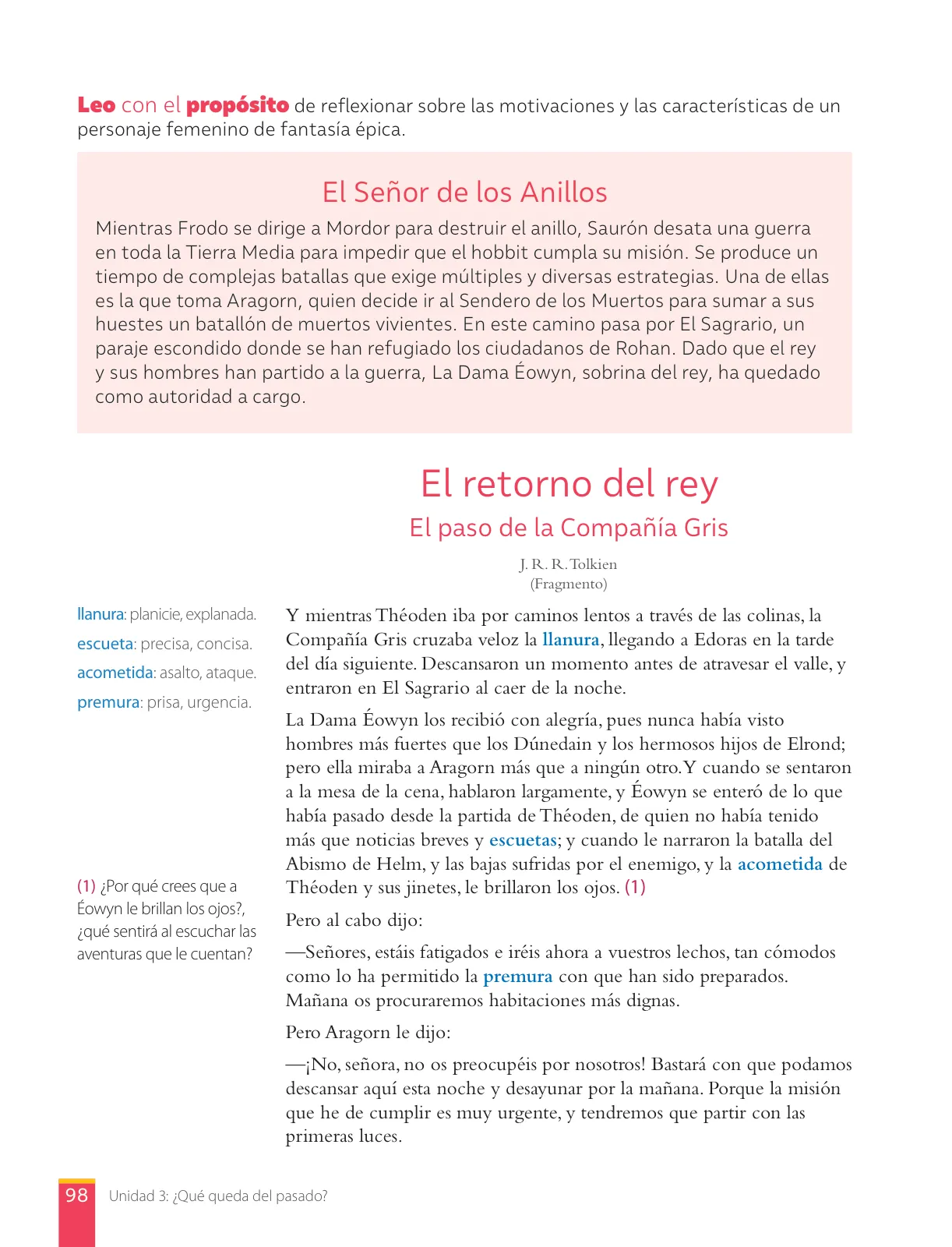 Miniatura página 100 de Lengua y Literatura – Octavo Básico | Texto del Estudiante MINEDUC – Descargar PDF · 2024