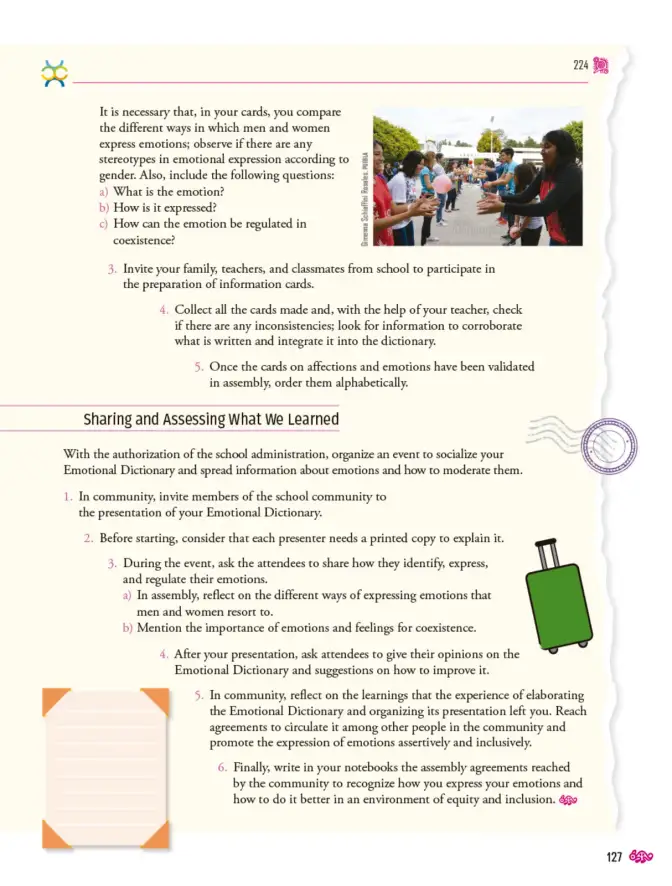 Página 128 de Uérakua anapu uantakua. Projects and Readings. Libro de Educación Telesecundaria Grado 1° Ciclo Escolar 2025 - 2026