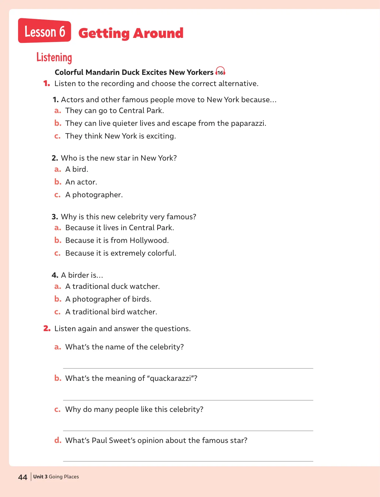 Miniatura página 45 de Inglés – Octavo Básico | Student’s Book MINEDUC – Descargar PDF · 2024