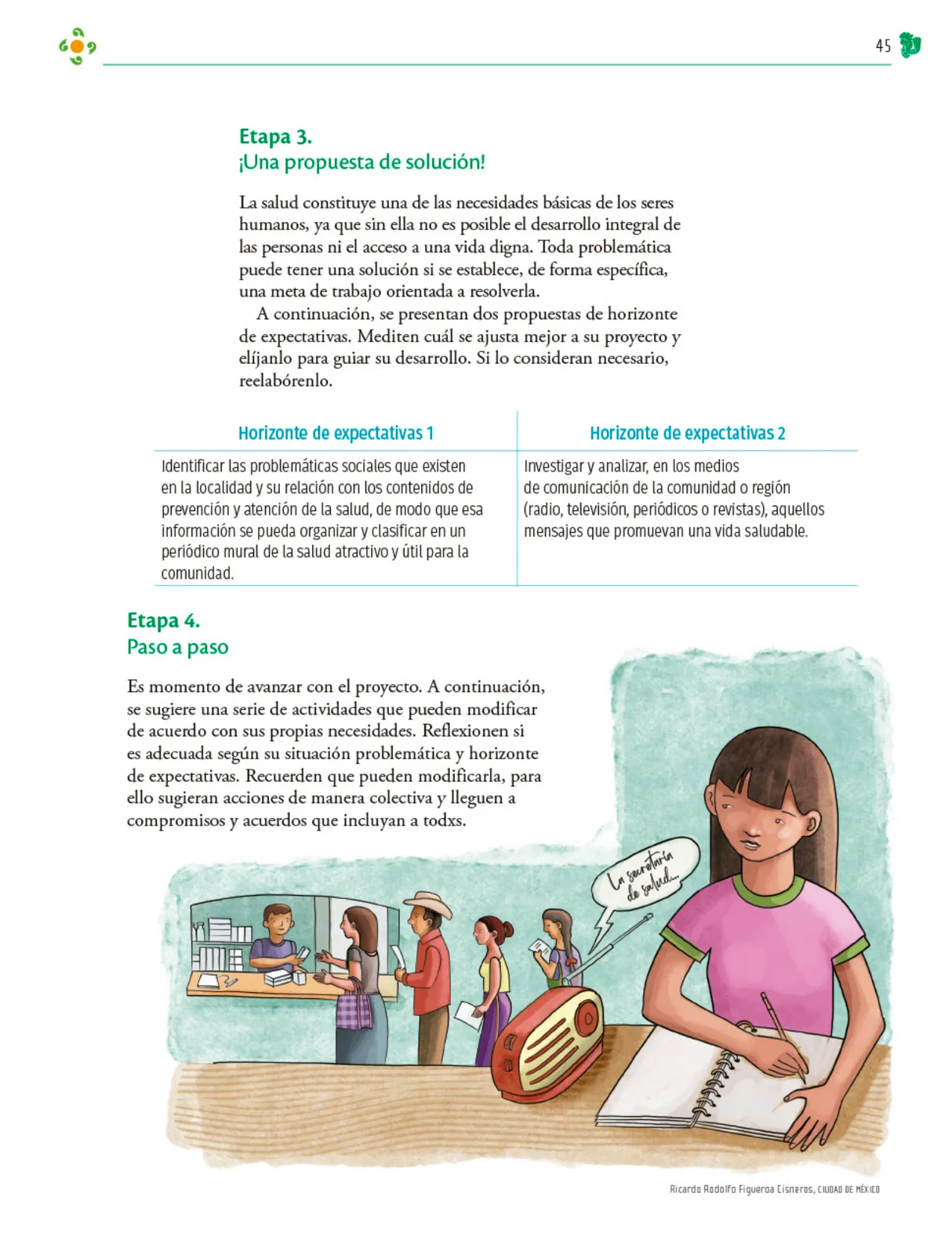 Miniatura página 46 de Colección Sk´asolil. Nuestro libro de Proyectos.  Tomo III.  Libro de Educación Telesecundaria Grado 2°  Ciclo Escolar 2025 - 2026