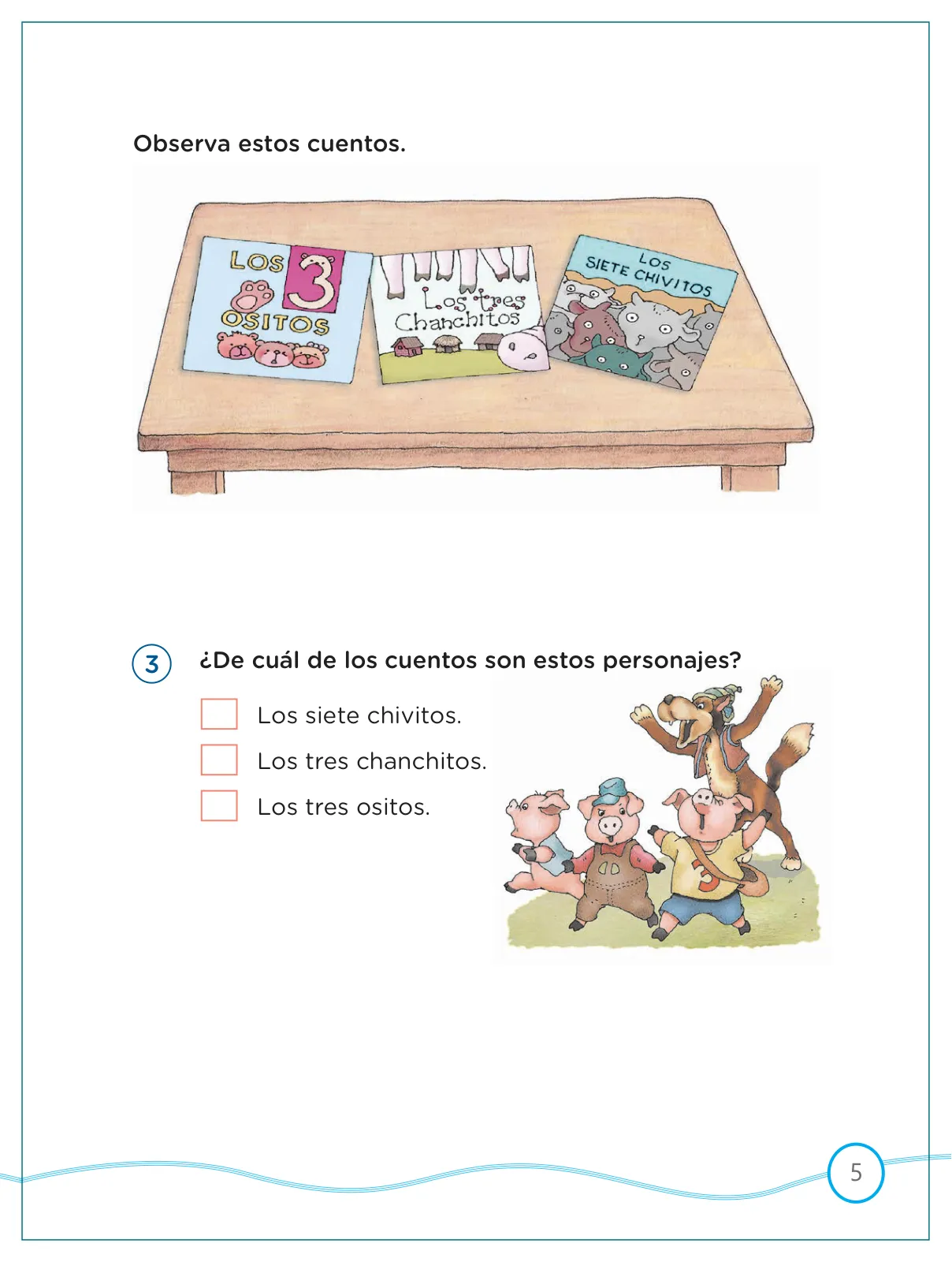 Miniatura página 5 de Kit de evaluación Entrada 1 Demostrando lo que aprendimos : Comunicación, primer trimestre, ﻿Segundo grado - Primaria · 2019