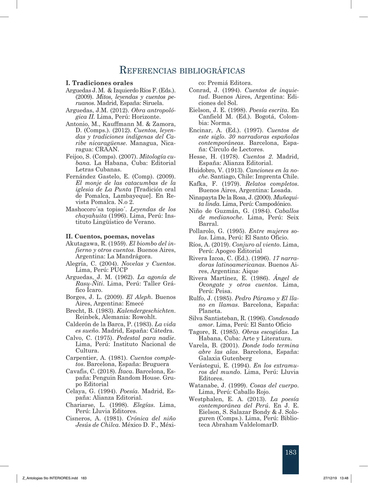 Miniatura página 185 de Antología literaria 5 · 2019