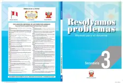Portada de Resolvamos problemas 3 : manual para el docente 2018 · 2018