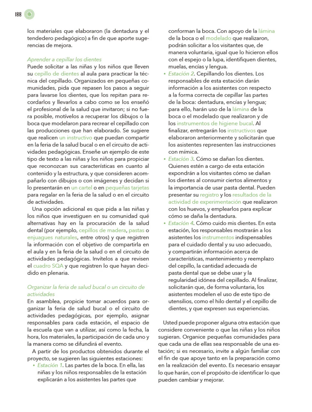 Página 189 de Modalidades de trabajo para la acción transformadora y el codiseño Libro de Educación Preescolar Grado 1°, 2°, 3° Ciclo Escolar 2025 - 2026