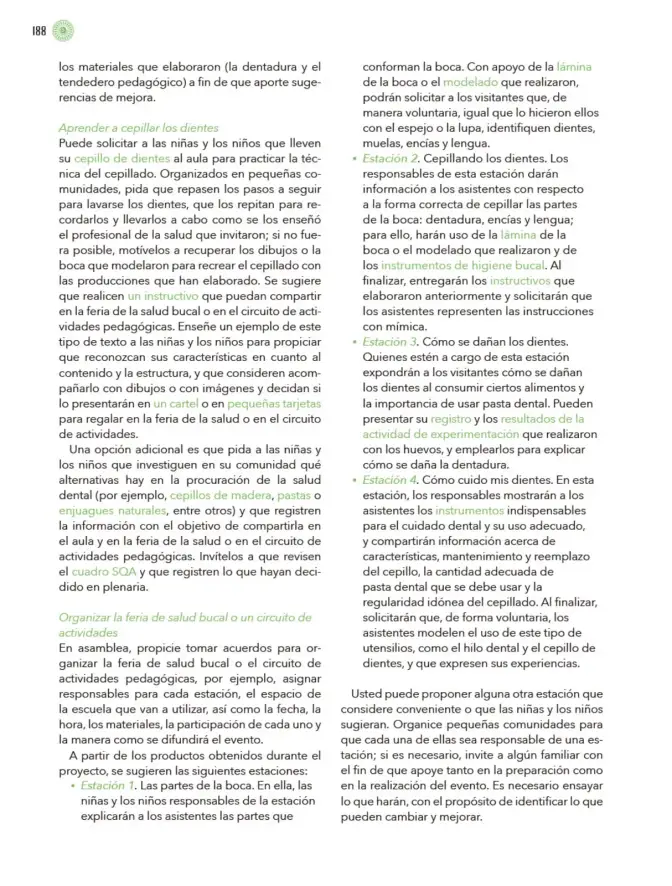 Página 189 de Modalidades de trabajo para la acción transformadora y el codiseño Libro de Educación Preescolar Grado 1°, 2°, 3° Ciclo Escolar 2025 - 2026