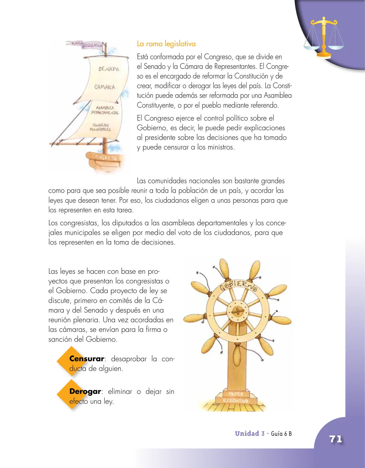 Miniatura página 71 de Ciencias Sociales 5° · Cartilla 01