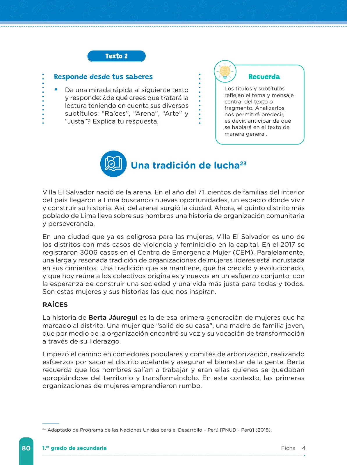 Miniatura página 82 de Fichas de aprendizaje de Comunicación 1 · 2024
