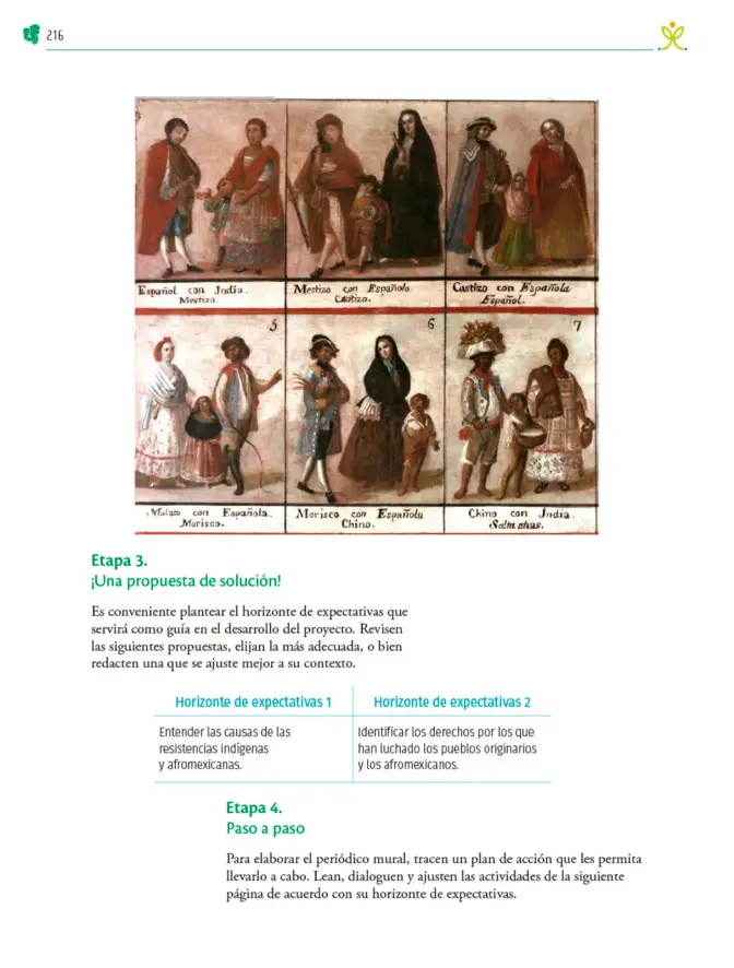 Página 217 de Colección Ximhai. Nuestro libro de Proyectos. Tomo II. Libro de Educación Telesecundaria Grado 1° Ciclo Escolar 2025 - 2026