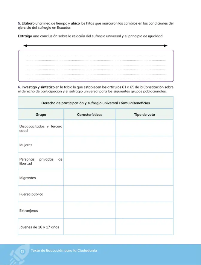 Página 33 de Educacion Ciudadania 1° · Bgu 1 Educacion Ciudadania 2024 · 2024