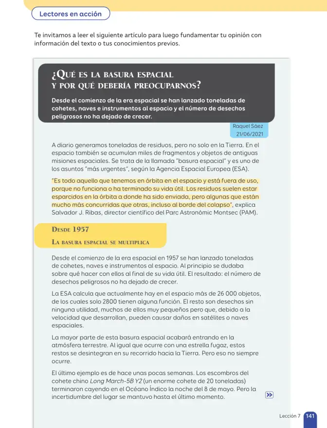 Página 143 de Lenguaje y Comunicación – Sexto Básico | Texto del Estudiante MINEDUC – Descargar PDF · 2024