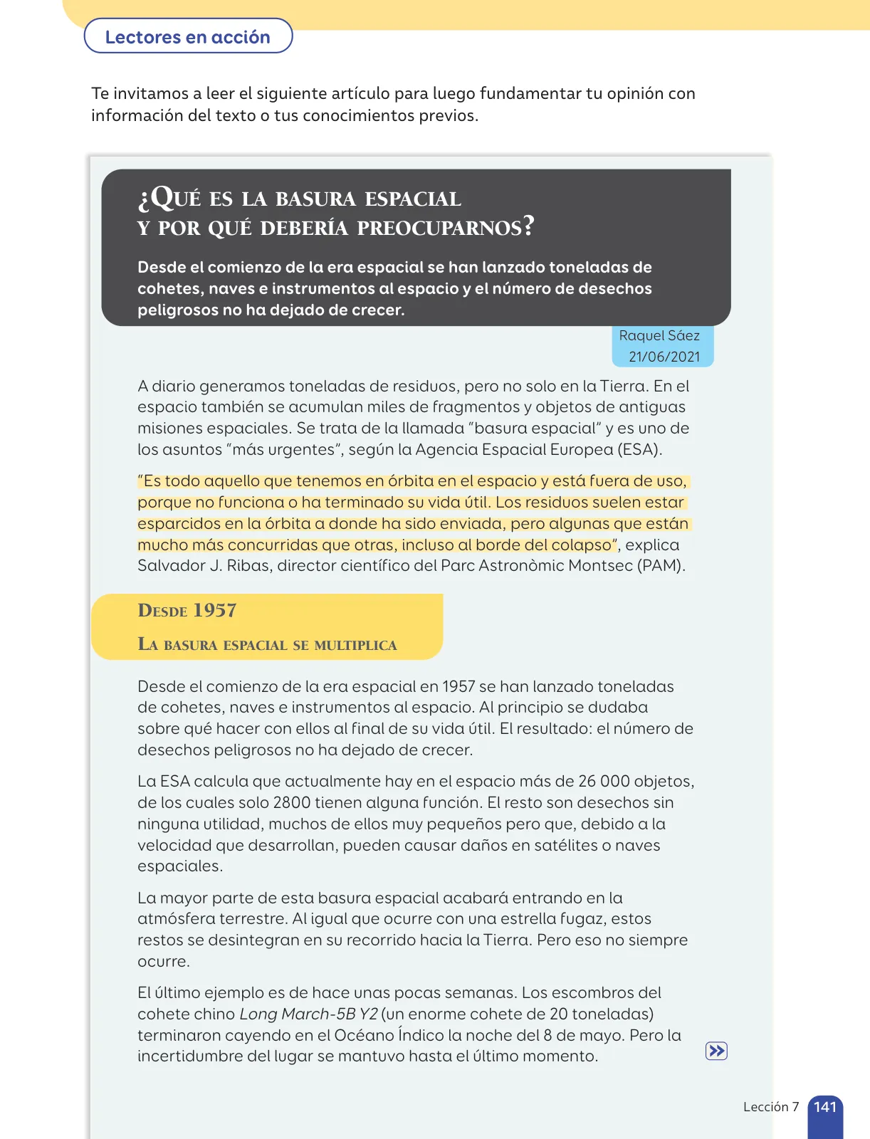 Miniatura página 143 de Lenguaje y Comunicación – Sexto Básico | Texto del Estudiante MINEDUC – Descargar PDF · 2024
