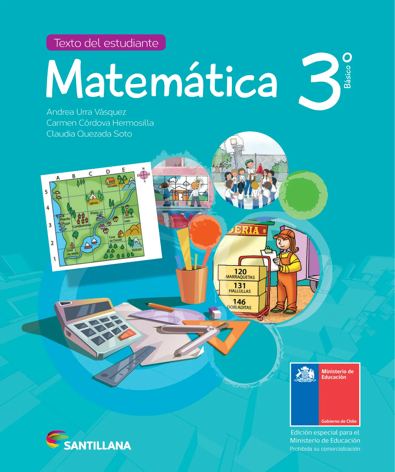 Portada de Matemática – Tercero Básico | Texto del Estudiante MINEDUC – Descargar PDF · 2024