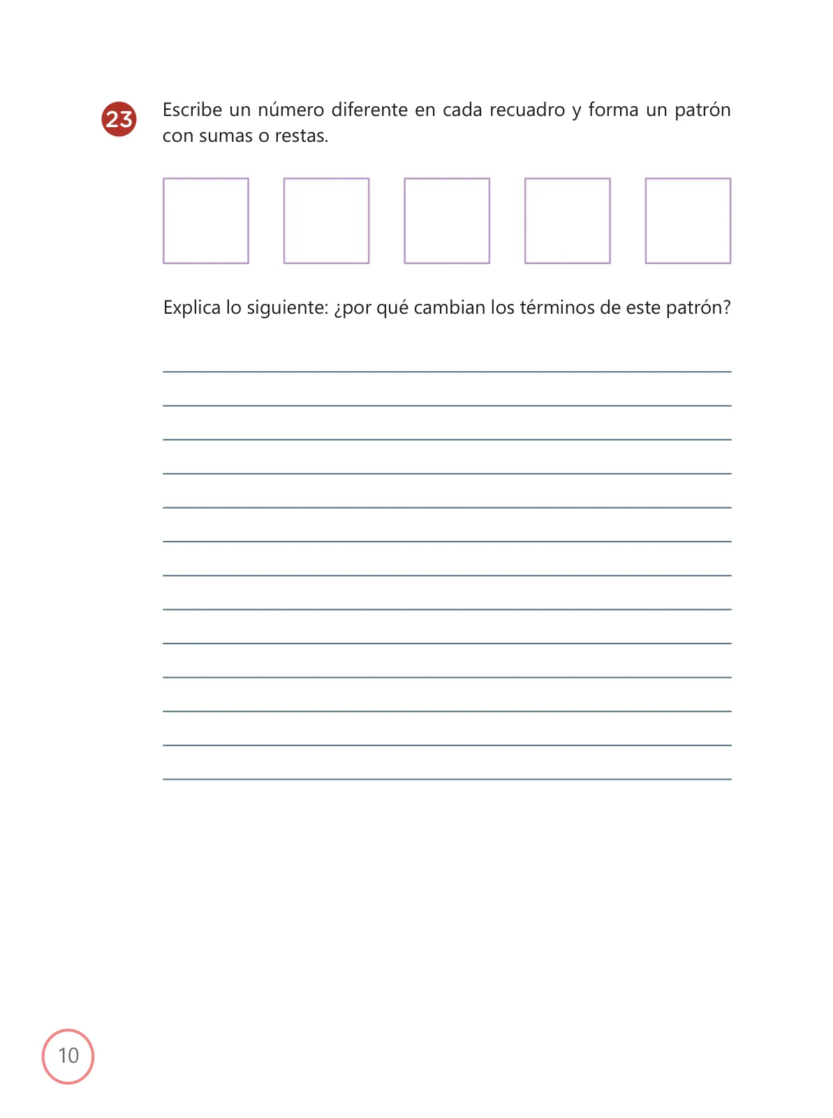 Página 10 de Kit de evaluación Entrada 2 Demostrando lo que aprendimos : Matemática, primer trimestre, Cuarto grado - Primaria · 2019