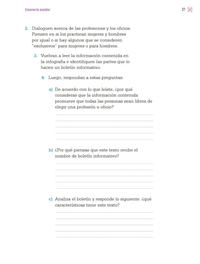 Página 30 de Proyectos Escolares. Libro de Educación Primaria Grado 4° Ciclo Escolar 2025 - 2026