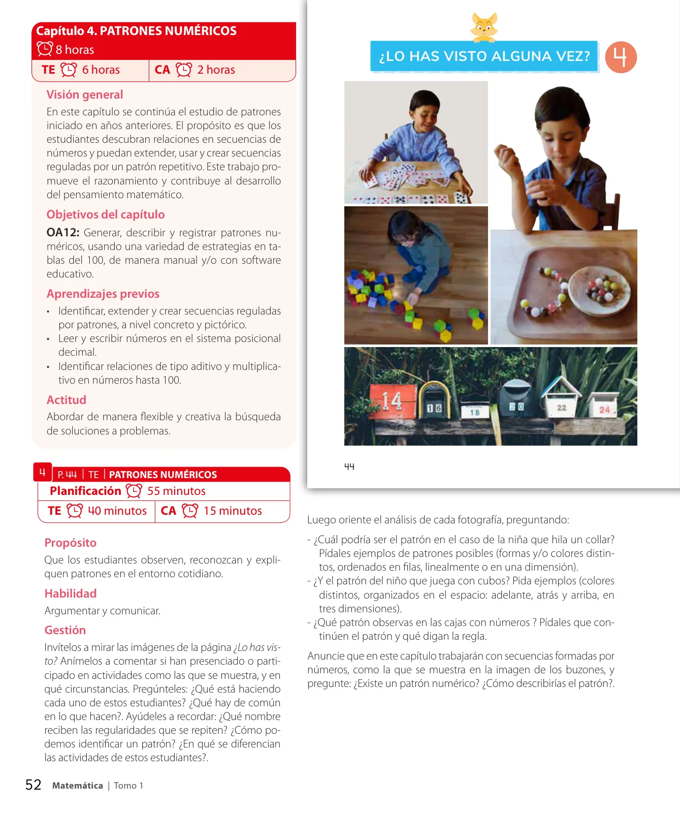 Página 54 de Sumo Primero – Tercero Básico | Texto del Estudiante MINEDUC – Descargar PDF · 2024