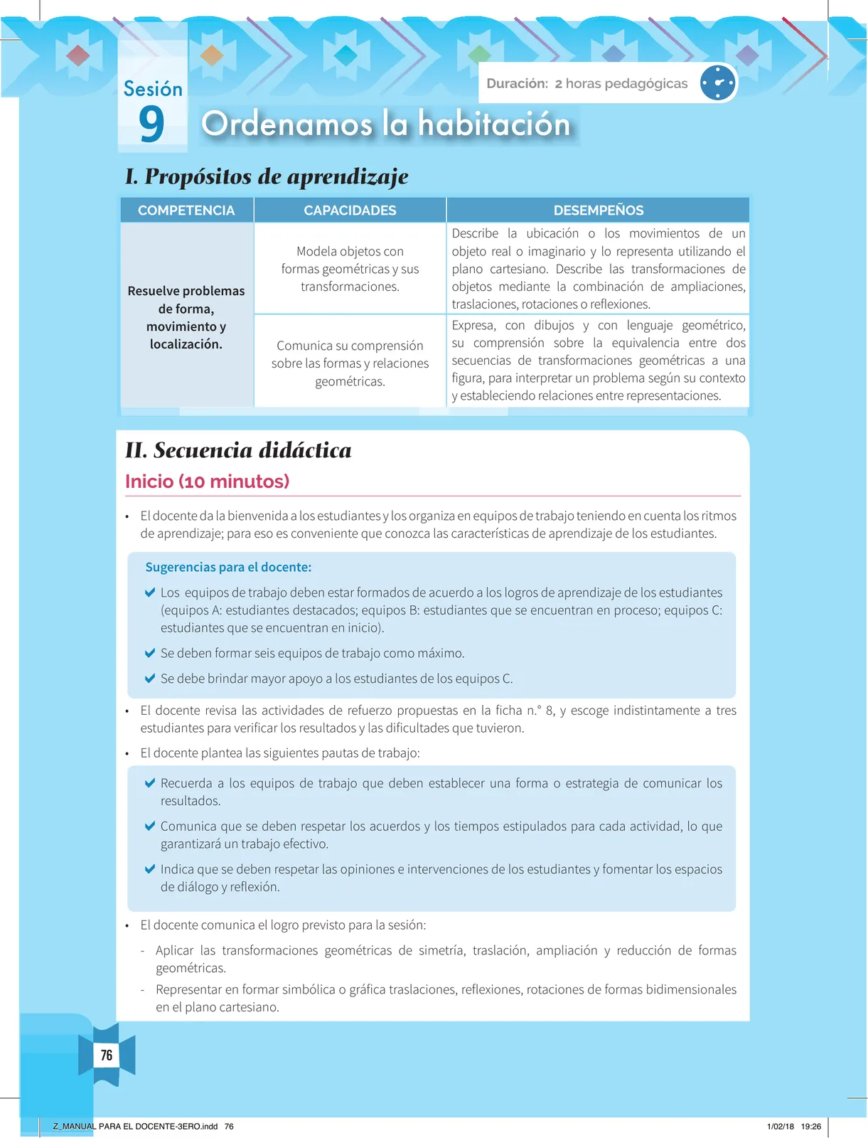 Miniatura página 78 de Resolvamos problemas 3 : manual para el docente 2018 · 2018